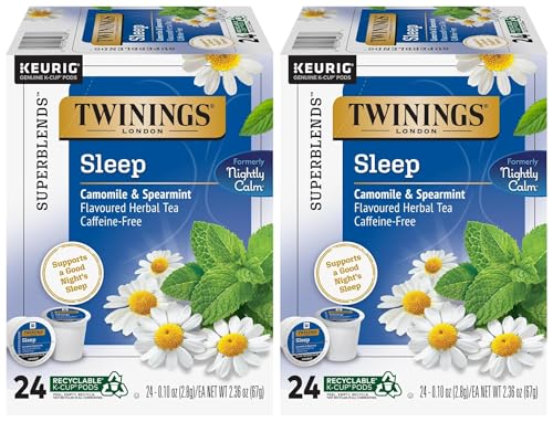 Twinings Sleep Herbal Tea K-Cup Pods for Keurig, 24 Count (Pack o...