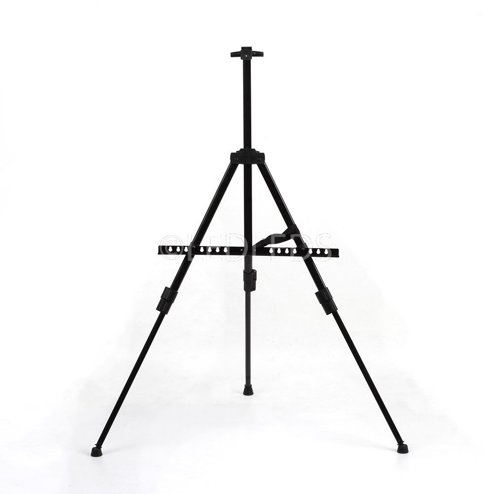 Cavalletto Da Pittura Pieghevole 169 Cm - Treppiede, Nero, Per Artisti, Poster, Matrimoni - Foto 3