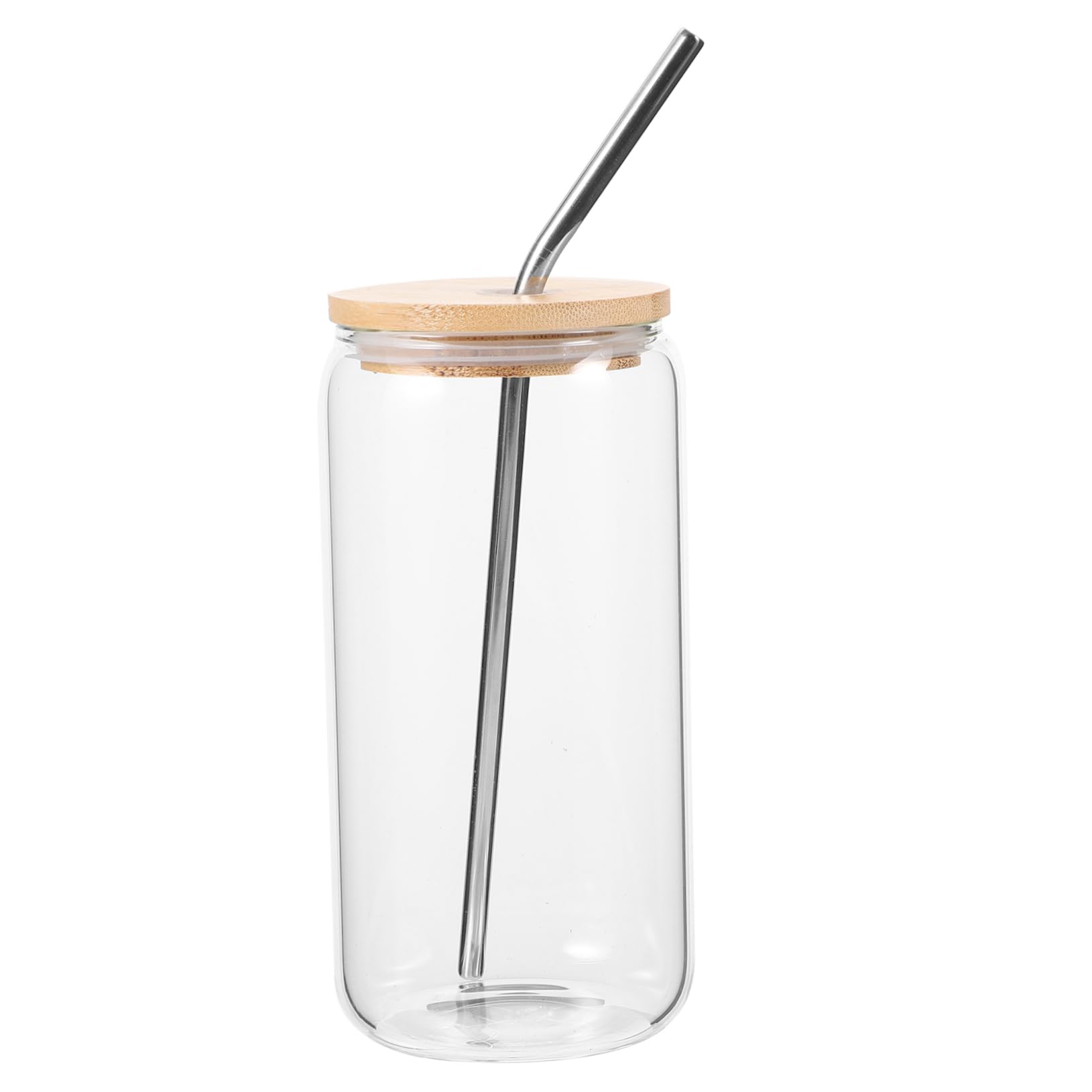 Garneck 1 Set Straw Glass Clear Coffee Mug Coffee Cups with Lids Drinking Glasses Straws Water Glasses Espresso Cup Coffee Mug with Lid Coffee Mugs Juice Bottles Glass Cups with Straw
