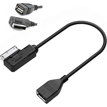 Audio Project A224 - Audi Music Interface Adapter Cable MMI - MDI USB AMI AUX 3 G - compatible for Audi A1 A2 A3 A4 A5 A6 S6 A8 S8 R8 Q3 Q5 Q7 TT VW Golf Passat B7 Touareg Audio MP3