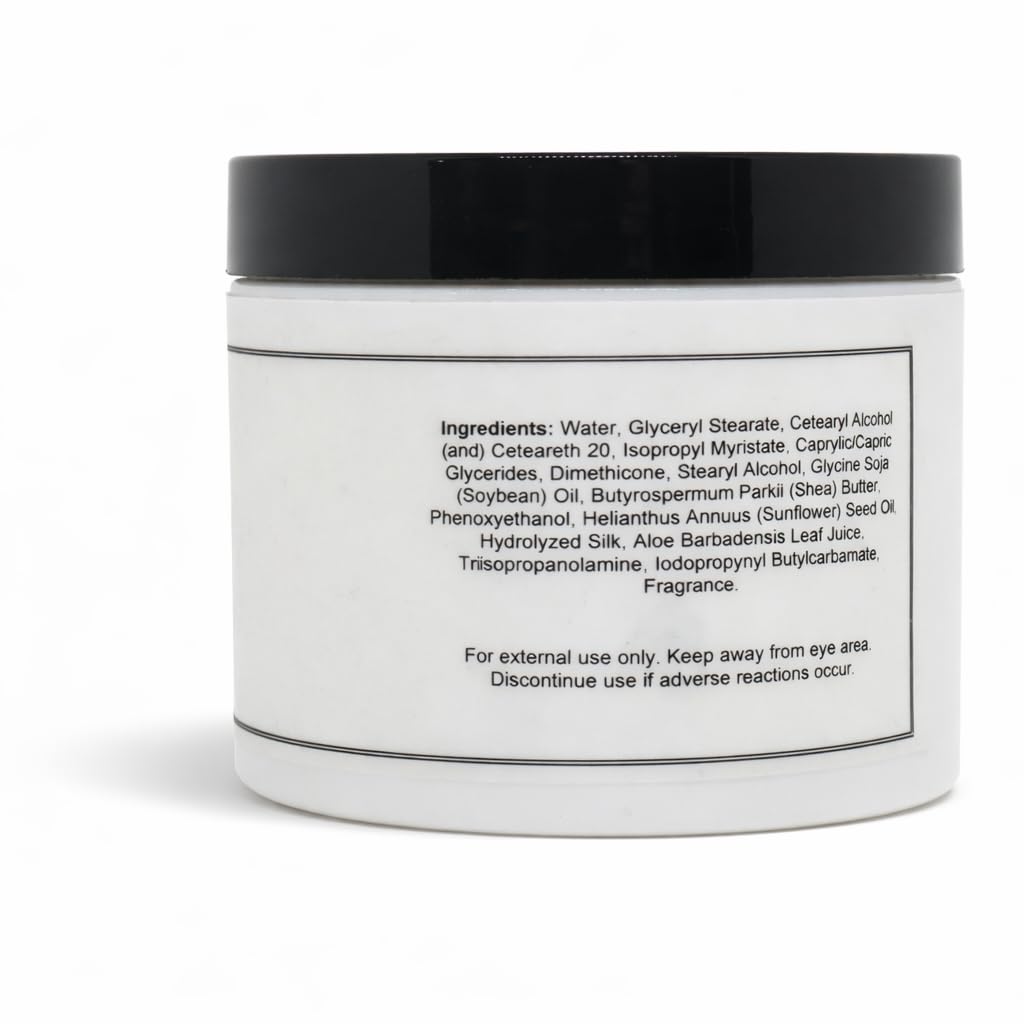 Amazon.com : Eclectic Lady Vanilla Buttercream Satin and Silk Cream, Body  Cream, Body Lotion, 4 oz - Shea Butter, Aloe, Silk Amino Acids, Vitamin E,  Phthalate-Free, Handcrafted in USA - Perfect For