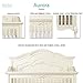 évolur Aurora 5-in-1 Convertible Full-Size Baby Crib in Ivory Lace, GreenGuard Gold & JPMA, 3 Mattress HeightsRibbon Bow Scrollwork & Queen Anne Feet, Converts to Toddler, Day & Full-Size Bed