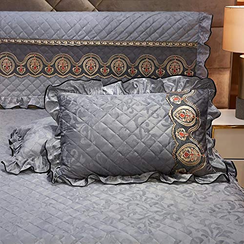 Doux poids lourd hiver couverture de couette en coton isolant - 7