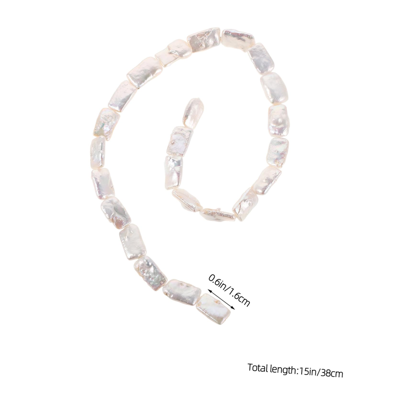 Cuentas de Perlas Barrocas Naturales Cultivadas con Taladro para Joyería DIY Collares Pulseras Aretes Hebra