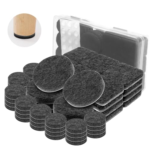La mejor selección de Esteras para sillas los 10 mejores. 49 Almohadillas para Muebles, 100 Pcs Protectores para Patas de Sillas Autoadhesivas, Antideslizantes de Fieltro para Muebles Sin Ruido y Cortable para Tabla, Sofá, Proteger Los...