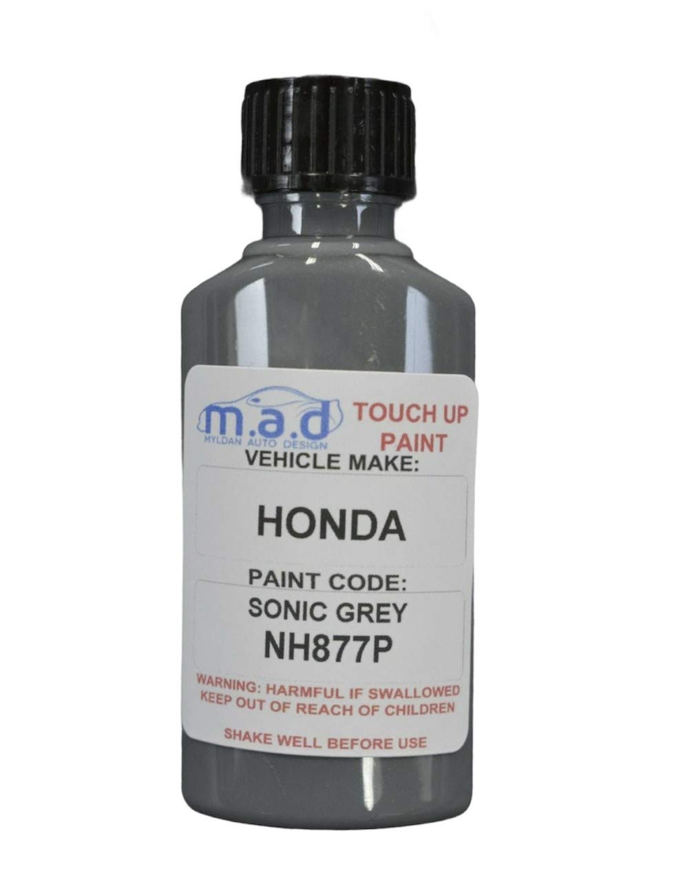 30ML TOUCH UP PAINT BOTTLE HONDA SONIC GREY NH877P SCRATCH CHIP (PAINT + LACQUER)