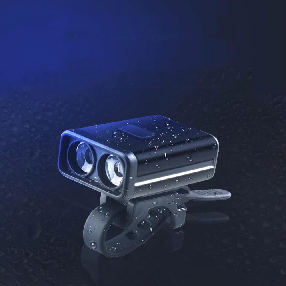 Phares de vélo BC20 T6 2T6 avec Batterie intégrée et Chargement USB, éclairage Avant et arrière pour Casque de vélo