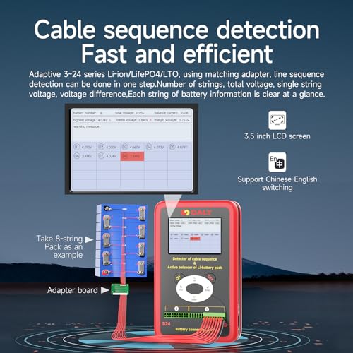 Ecualizador y detector de secuencia de cables DALY SMART BMS, equilibrador activo para baterías Li-ion y LifePo4 de 3 a 24 celdas miniatura 3