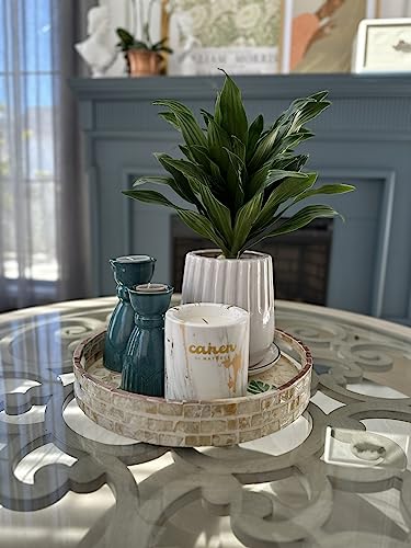 Canen By Naturer Premium Scented Candles For Home, Candles Gifts Set For All Occasions, Luxurious Gold Marble Candle Jar, Natural Candle, 70 Hours Long Burning Time, 11.6 Oz #TOP5