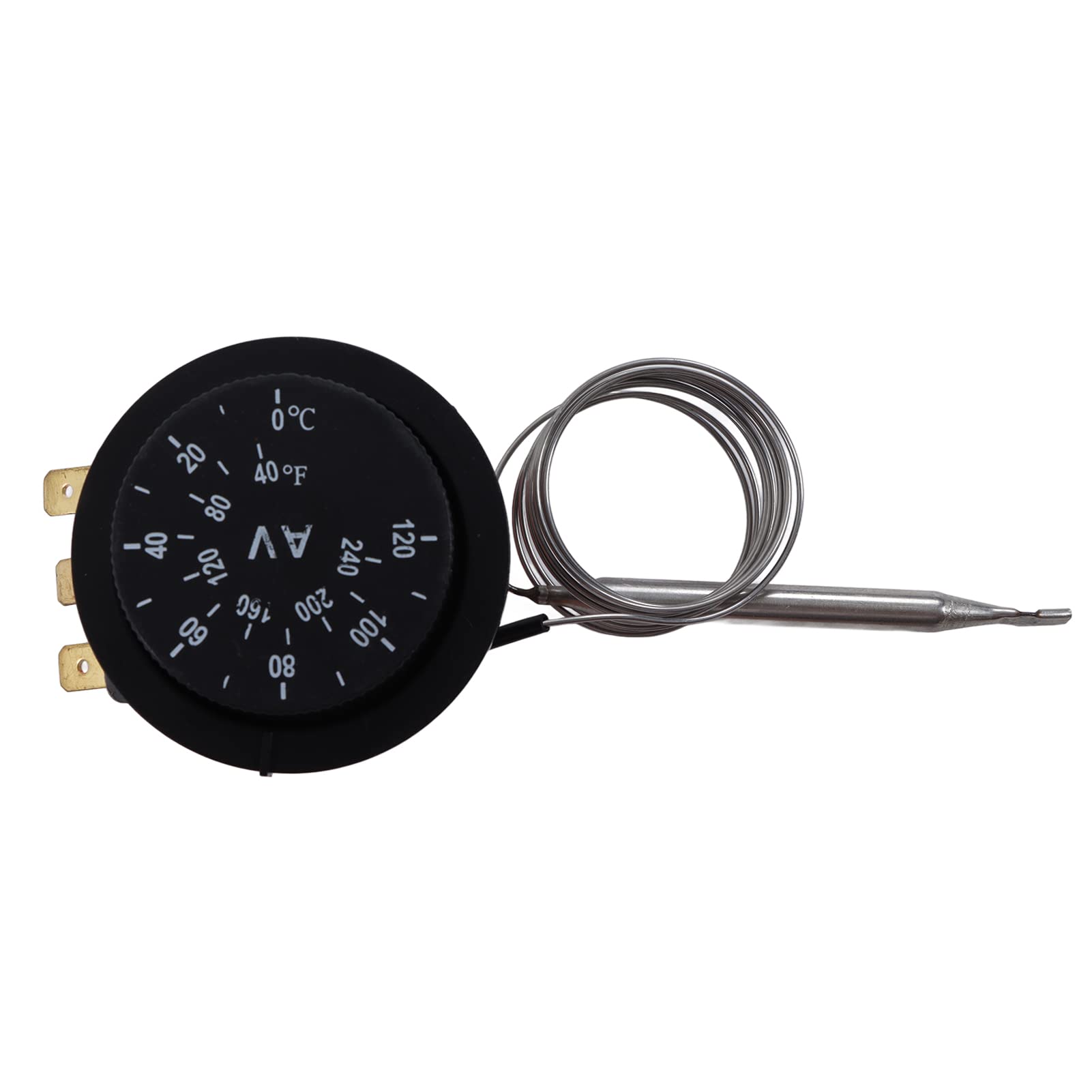 Set Termostato Ventola Elettrica Regolabile per Radiatore con 21 Parti Kit Cavo relè di Controllo Robusto per Camion Auto 12V