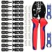 Produktbild 12 Paar Solarstecker + Solar Crimpzange 2.5/4/6mm² Männlich/Weiblich photovoltaik solarpanel Stecker Steckverbinder für Stecker Kabel Buchse Kupplung solaranlage Kabelstecker