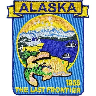 Alaska The Last Frontier Est. 1959 Mountains Nature Iron on