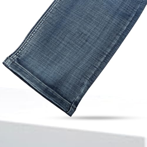 Image of Men's Premium Straight Fit Jeans | Cotton Rich Breathable Denim Pants for Men | Comfortable Regular Wear Casual Jeans