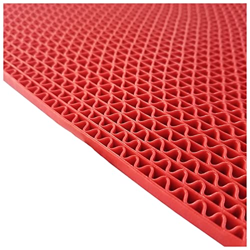Alfombrilla de drenaje antideslizante de PVC de 5 mm de grosor para interiores y exteriores, tamaño cortable, 120 x 500 cm, ideal para piscinas, duchas, cocinas, zonas húmedas, revestimiento duradero