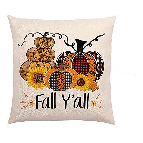 Santwo Pumpkin Festival Decor Pillow Case 1 Pack,40*40cm (H) Cover