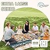 Genovega Waterproof Picnic Blanket Outdoor Camping Beach Mat Rug Extra Large Foldable Car Essential Roadtrip Gadget Accessories Glamping Tent Gear Must Haves Hiking Stuff Backpacking Necessities Gift