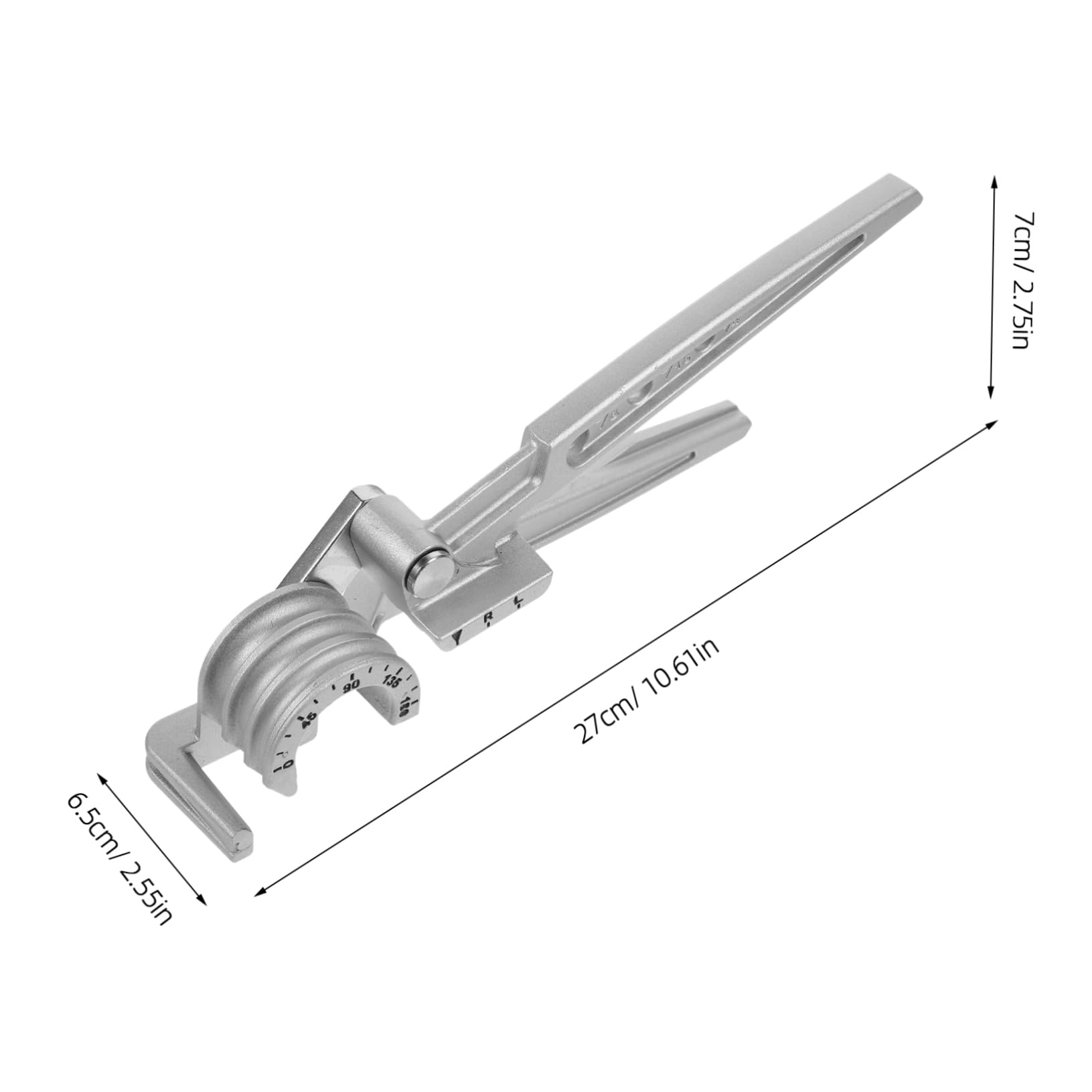 VILLCASE 3 Pezzi Strumento Manuale Piegatubi per Utensile Versatile per Piegatura Facile da Usare e Pratico per Idraulici e Manutentori