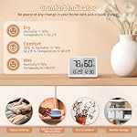 Indoor Thermometer Hygrometer with Clock, Room Temperature Monitor - Image 6