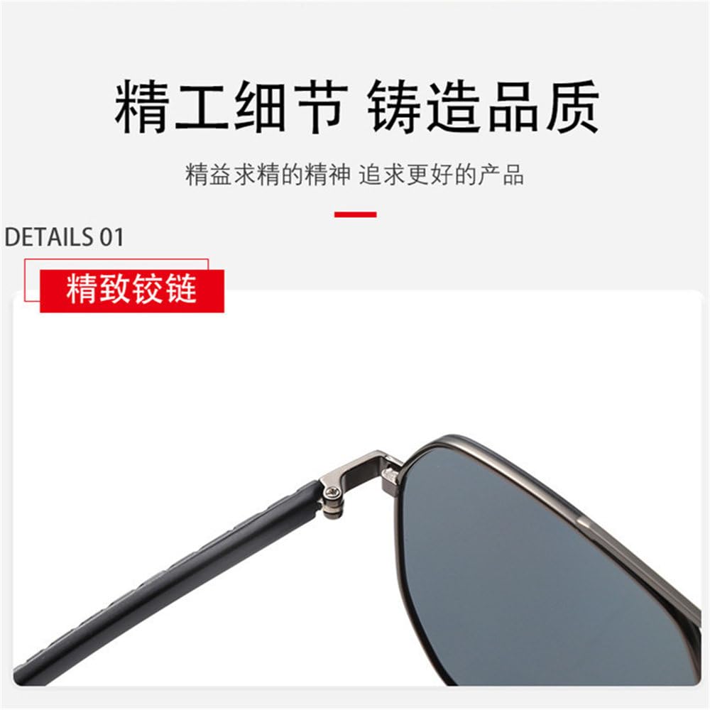 Gafas de sol polarizadas de nailon de alta definición para hombre, protección solar