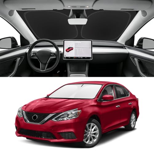 Image of Custom Fit Windshield Sun Shade for Nissan Sentra 2013-2019