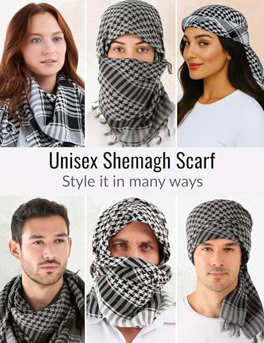Image of LOVARZI Desert Shemagh Scarf - Stylish & Versatile Fashion Scarf for Men & Women of All Ages