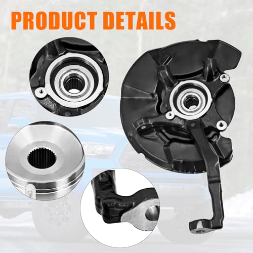 ArbDicco 698-149 Front Left Steering Knuckle Assembly Compatible with Toyota Tacoma 4WD 2005-2023, Driver Side Spindle Knuckle w/Wheel Bearing Hub, 698149 43212-04050 4321204050 by ArbDicco - Image 5