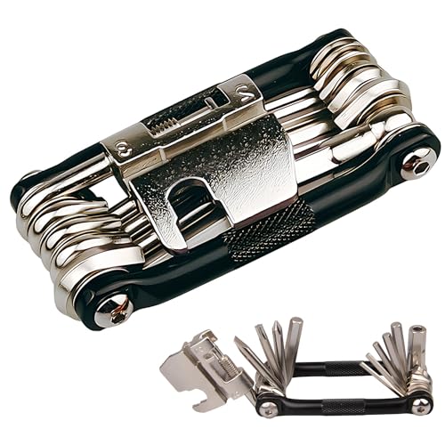 17 in 1 Bike Multi Tool Kit with Chain Breaker Ergonomic And Lightweight MTB Bike Repair Kit Motorcycle Accessories Stainless Steel