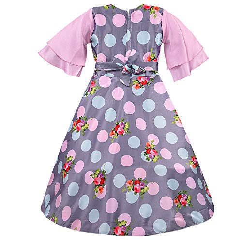 Image of Wish Karo Girls Long Dress Gown for Girls-(LF201)