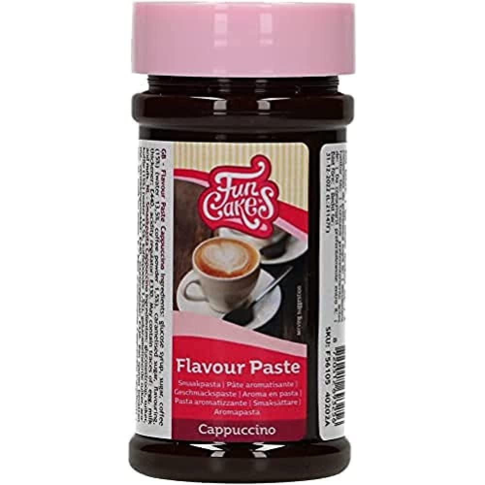 FunCakes Flavour Paste Cappuccino: Food flavourings, Great Taste, Perfect for Cake Decorating, Suitable for Batter and Fillings. 100 g.