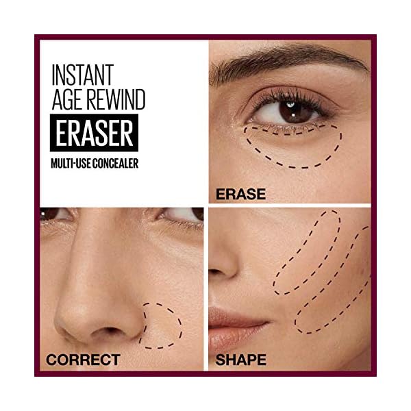 Maybelline Instant Age Rewind Eraser Dark Circles Treatment Multi-Use Concealer, 120, 1 Count (Packaging May Vary)