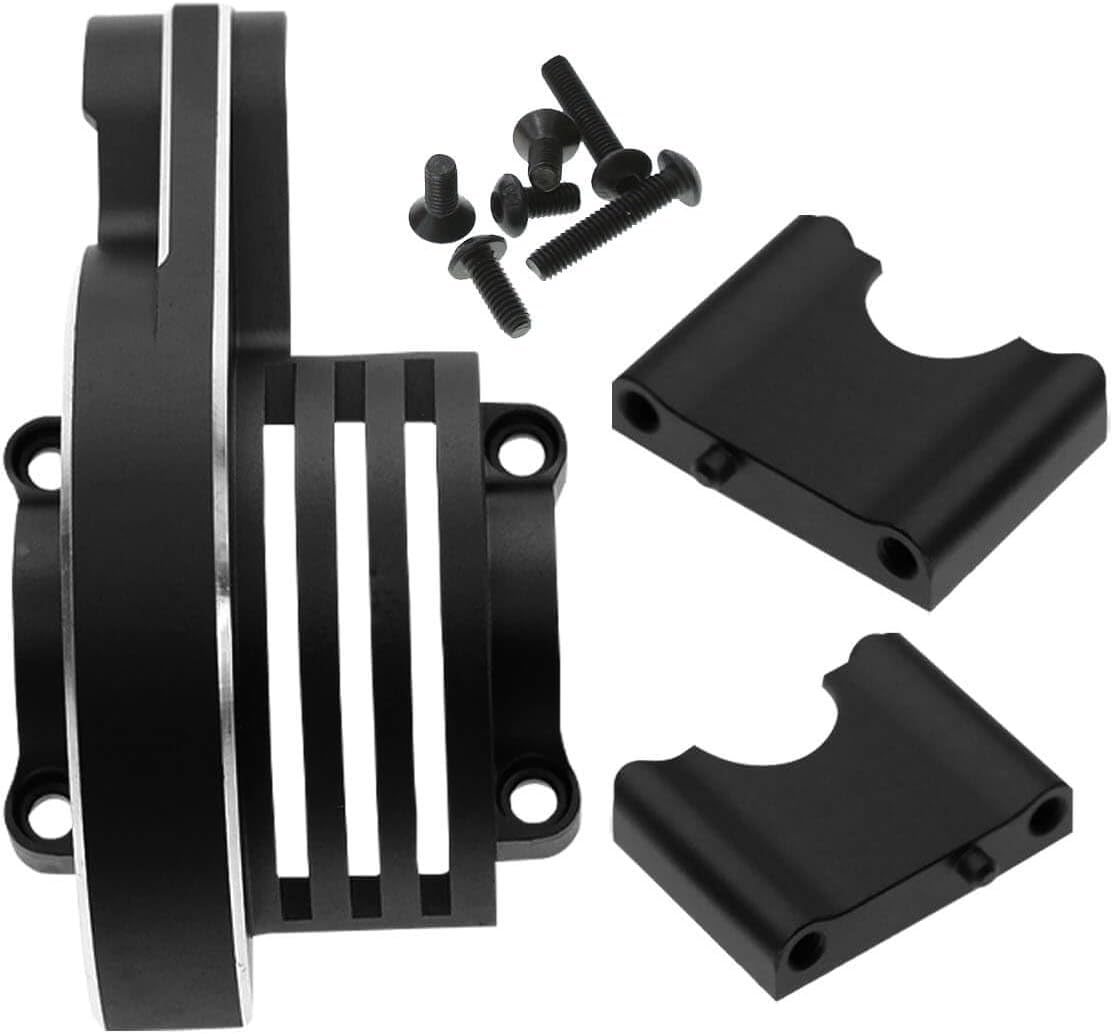 RC Aluminum Main Gear Cover Alloy Upgrades Part for 1/8 Sledge 4WD,Hops up for Sledge 4WD Monster Truck RC Car #95076-4,Replace #9584,Red