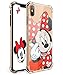 Logee TPU Minnie Mouse Cute Cartoon Clear Case for iPhone Xs Max 6.5”,Fun Kawaii Animal Soft Protective Shockproof Cover,Ultra-Thin Funny Creative Character Unique Cases for Kids Teens Girls Boy(XSMax