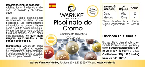 Chroompicolinaat - met 60µg chroom per capsule - essentieel sporenelement - veganistisch - Chroompicolinaat - 100… - Image 6