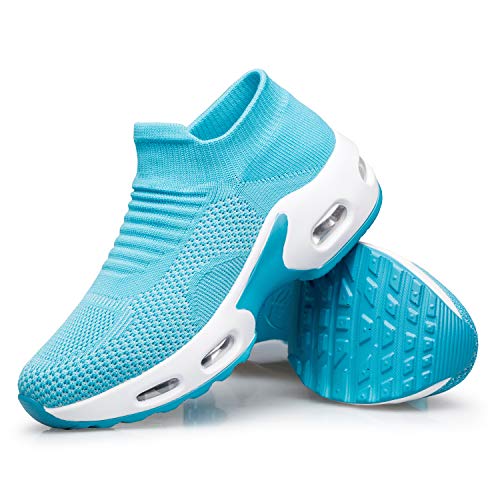 Image of YHOON Women's Walking Shoes Slip-On - Comfortable Work Shoes for Standing All Day, Breathable Air Cushion Nursing Sneakers