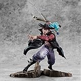 ZHHAO 34 cm Anime One Piece Dracule Mihawk Figurine PVC Modelo de acción Figuras Estatua Toys Regalo para niños (sin Caja de Venta)