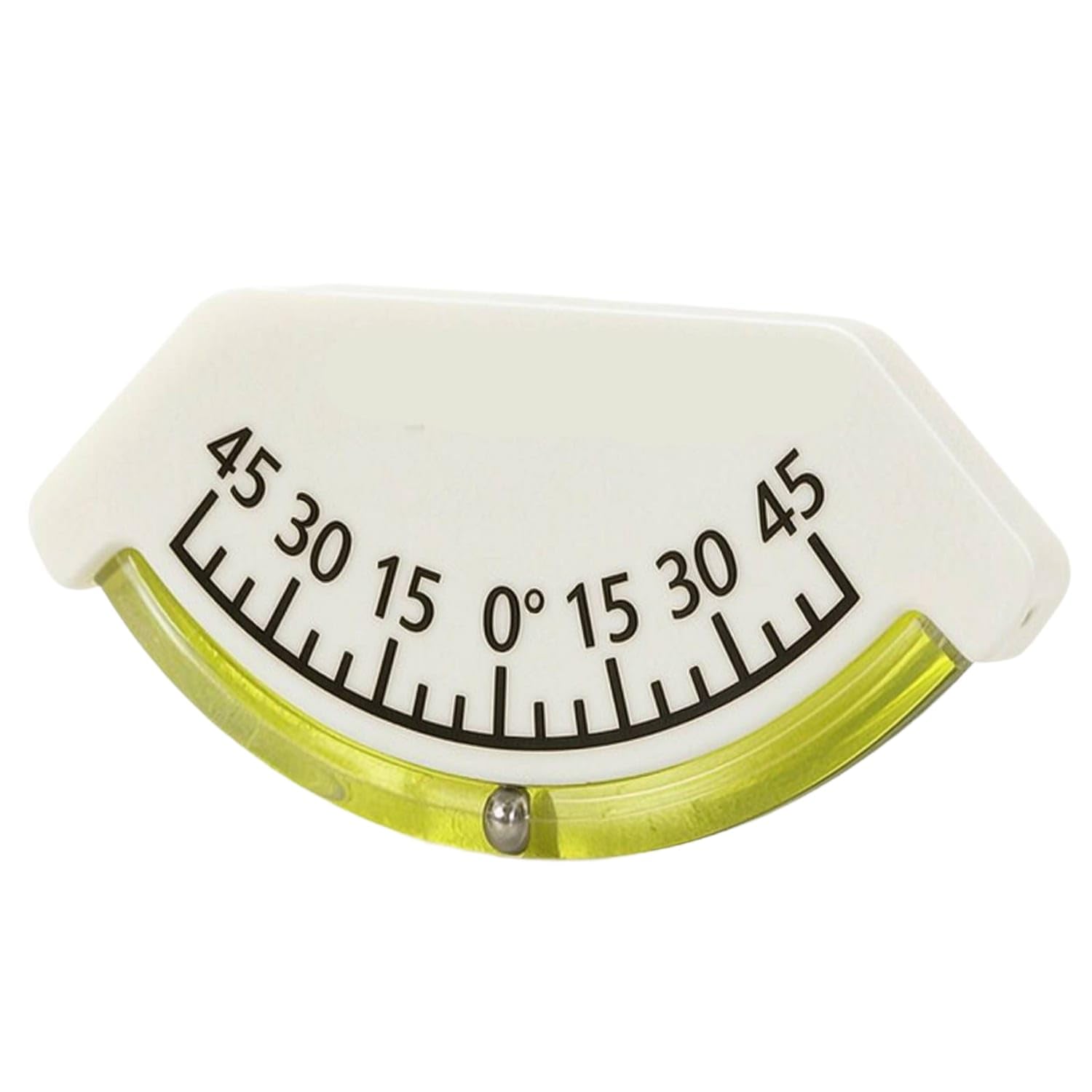 Compact Car Inclinometer Slimline Car Clinometer Easy-to-Read Slope Meter Analog for Drivers, Campers, Dashboard, Rv, Boat, White-Green-image-23