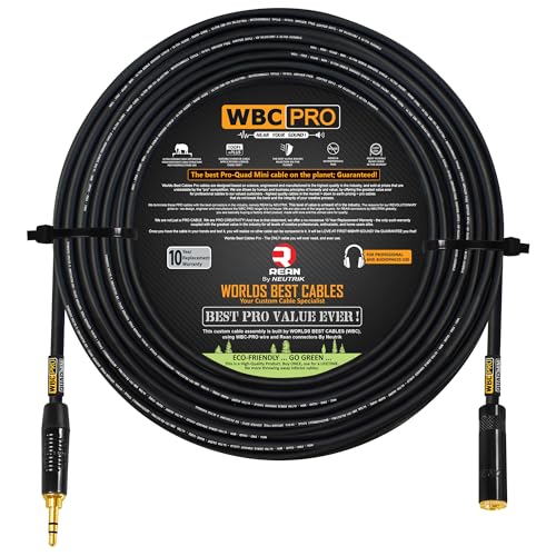 Cable auxiliar Jack 3.5mm de 25 pies ultra flexible y silencioso miniatura 1