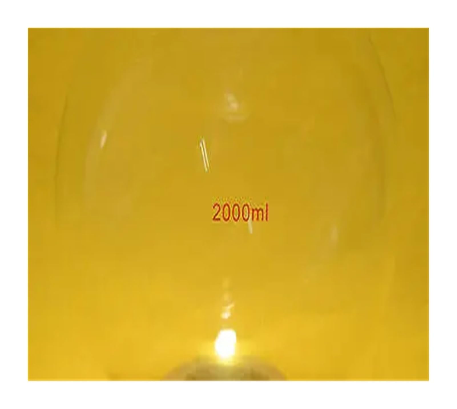 2000 ml, 24/29, 1 cuello, matraz de vidrio de fondo redondo, 2 L, cuello único, recipiente de química de laboratorio