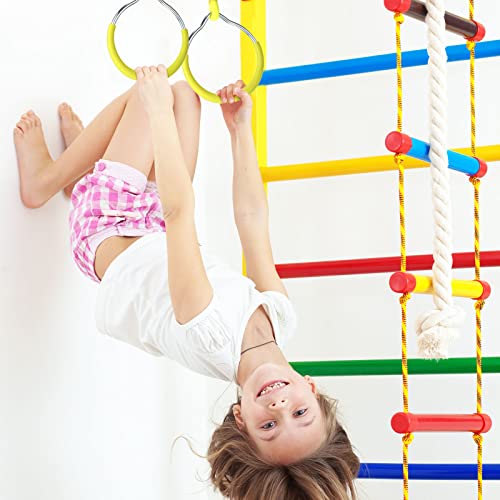 Sanwuta 6 Pack Ninja Monkey Bars Obstacle Trapeze Swing Bars For Ninja Obstacle Course Attachments Funny Backyard Play Sets Ninja Rings And Wheels For Kids Adults Outdoor Activities (Ring) #TOP5