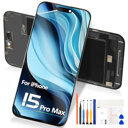 Bildschirm Ersatz für iPhone 15 Pro Max LCD Display - für iPhone 15 Pro Max LCD Bildschirm für iPhone15 Pro Max Touch Screen Digitizer Glas Montage A2849 A3105 A3106 A3108