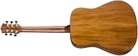 Vista 2 de Luna Art Recorder - Guitarra de madera maciza de 6 cuerdas, 21 trastes, cuello en forma de "C", diapasón de palisandro, satinado natural