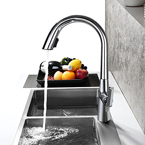 Robinet de cuisine à arc élevé avec douchette pour simplifier vos recettes - 5
