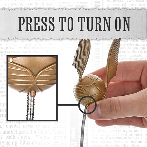 Image of Paladone Golden Snitch Lumi Clip | Convenient Harry Potter Themed Reading Light | Dual Powered by Batteries or USB, Gold (Pack of 12)