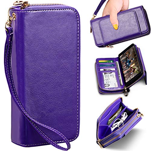 E LV Purse Wallet Case for Samsung Note 9 (PU Leather) Detachable 2in1