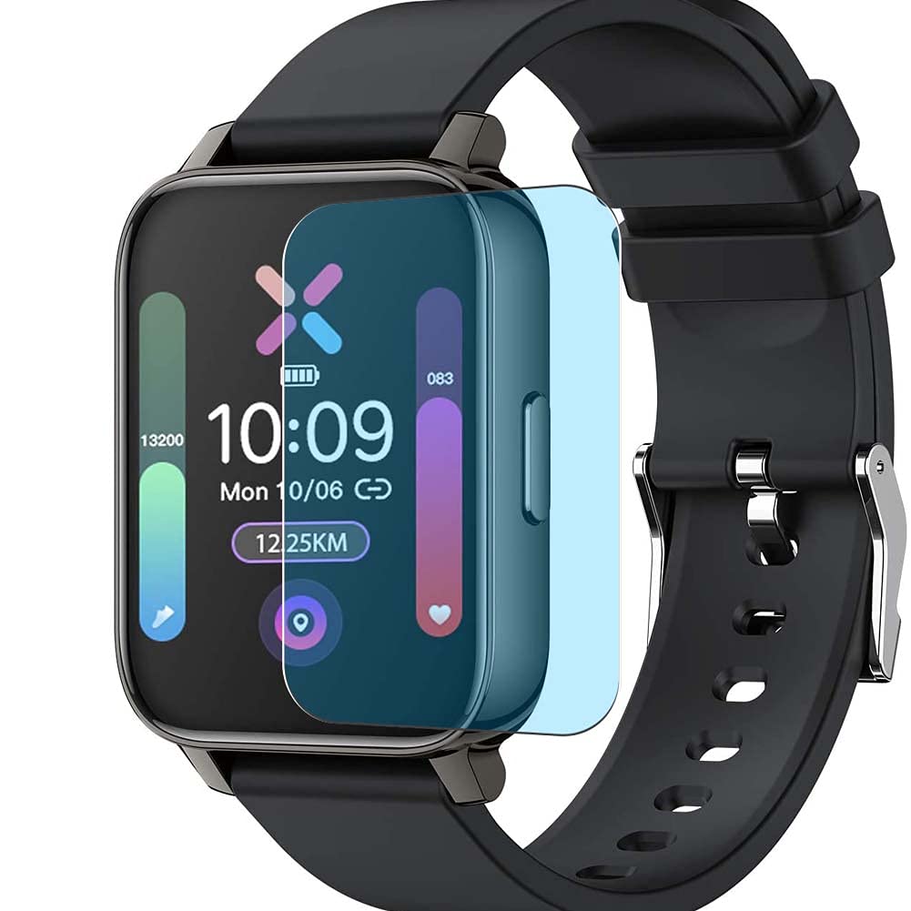PuccyPuccy 3 Pack Anti Blue Light Screen Protector Film, compatible with BOZLUN P36 1.69" Smart Watch smartwatch TPU Guard （ Not Tempered Glass Protectors ） New
