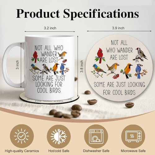 Taza de cerámica 11 oz con posavasos miniatura 2