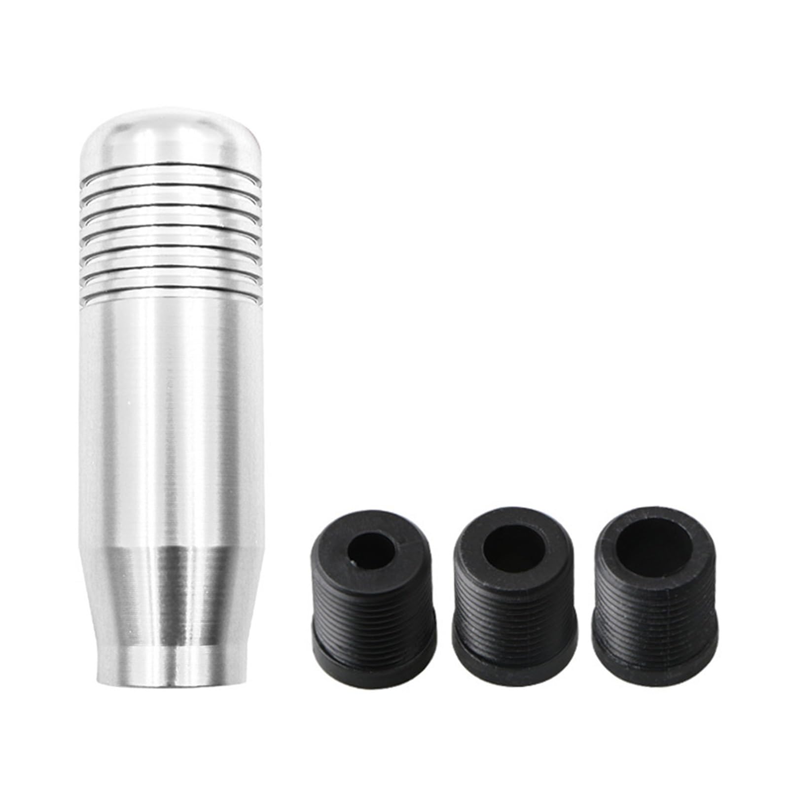 AMCBYSGC Gear Shift Knob 8.5cm Manual Stick Manual Transmission(Silver)