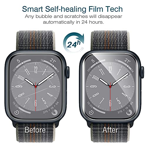 Image of LK 6 Pack for Apple Watch 41mm / 40mm Screen Protector (Series 8 & 7 & 6) [Upgrade Flexible Film] Self-Healing, Ultra-thin Screen protector for Apple Watch 41mm, Touch Sensitive, Bubble Free