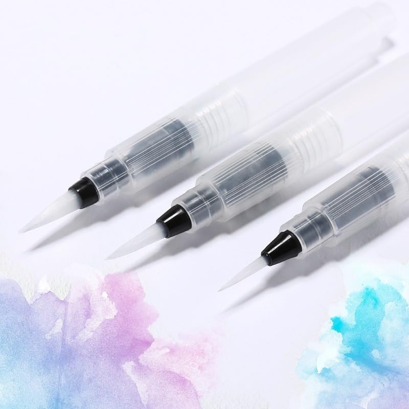 ARTISTERY Water Brush Pens Set of 3 Different Sizes fine, Medium & Large - Great for Watercolor Paints, Illustrations, Calligraphy, Brush Pen, Markers, DIY Art & Craft - Refillable Brush Pens (B0DFWGNY7M) Amazon Price History, Amazon Price Tracker
