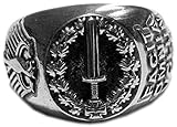ss ehrenring original preis Sammlerring für die Vitrine MK-art Deutscher Ring Kommando Spezialkräfte KSK mit Motto Facit Omnia Voluntas (Der Wille entscheidet)